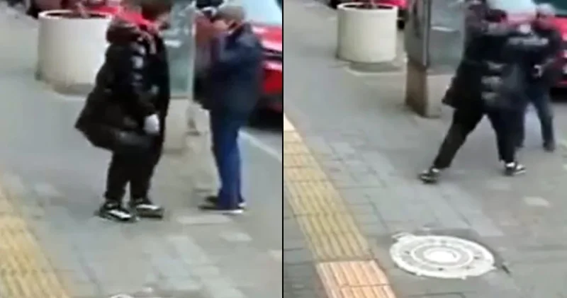 Evden atılan kiracı sokakta gördüğü eski ev sahibine saldırdı