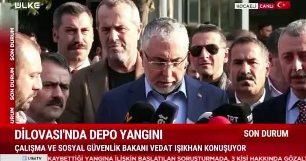 Bakan Vedat Işıkhan Dilovası ndaki yangında kusuru ve ihmali olanların hesap vermesi için takipçisi olacağız, dedi
