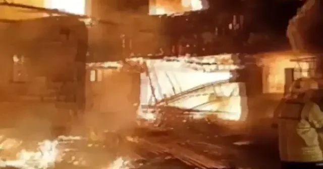 Tokat ta iki katlı müstakil ev küle döndü, VİDEO İZLE