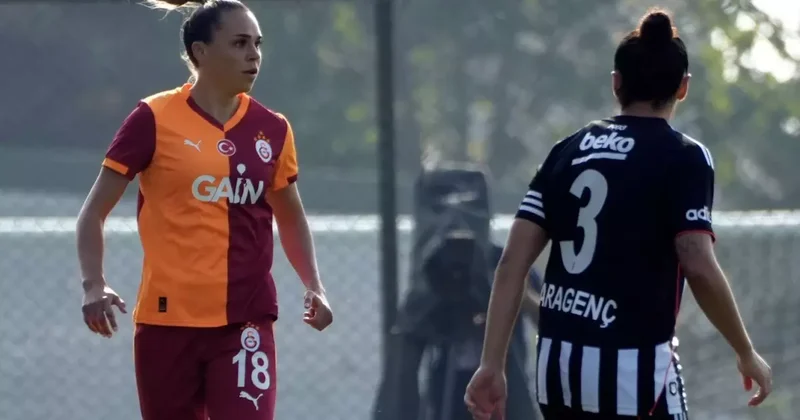 Kadınlar derbisinde Galatasaray, Beşiktaş a gol oldu yağdı