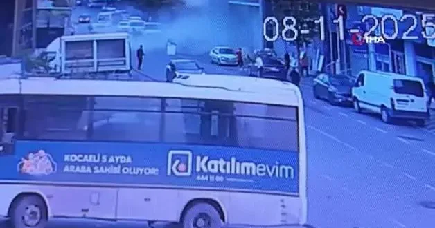 Kocaeli de 6 kişiye mezar olan tesisteki yangının ilk anları kamerada