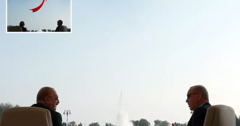 Karabağ Zaferi nin yıl dönümünde tarihi görüntüler! Erdoğan ve Aliyev i Türk F 16 larını böyle izledi