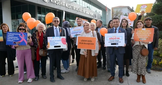 Lösemili çocuklar için gökyüzüne balon bırakıldı Kırşehir Haberleri