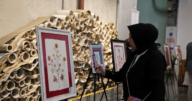 Kağıtta açan çiçekler sergisi açıldı Kocaeli Haberleri
