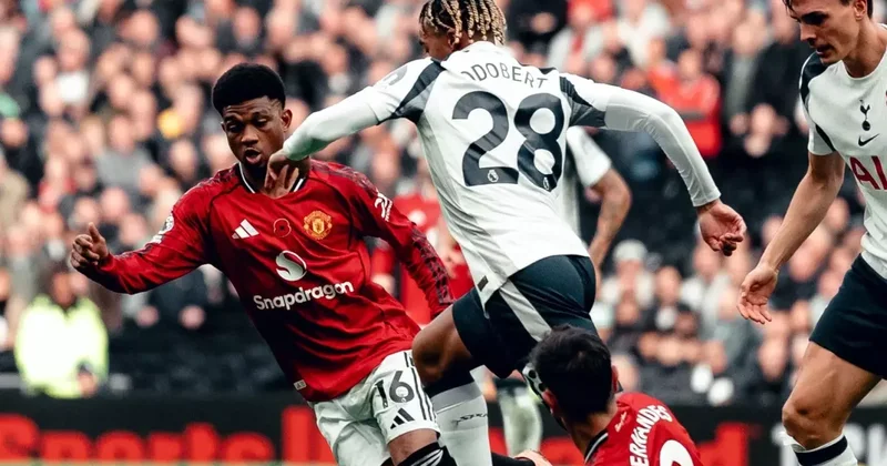 Dakika 83 te 1 0 olan Tottenham Manchester United maçının son anlarında gol yağmuru