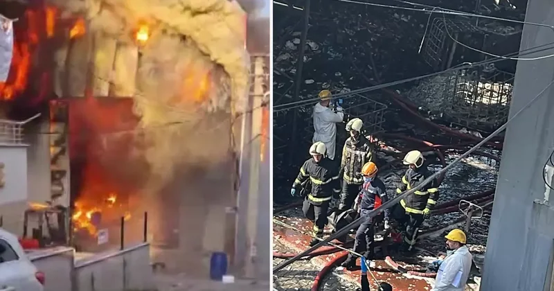 Kocaeli de parfüm dolum tesisindeki yangına ilişkin SGK ile Çalışma ve İş Kurumu İl Müdürlüğü nden 7 kişi açığa alındı.