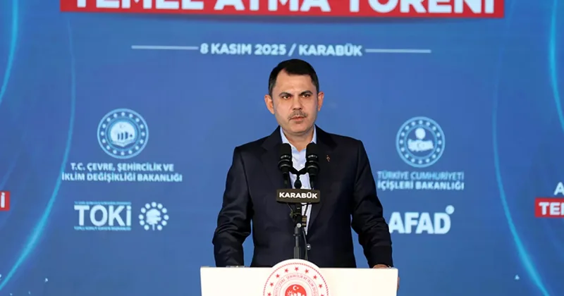 Bakan Kurum afet konutlarının temelini köylülerle birlikte attı!