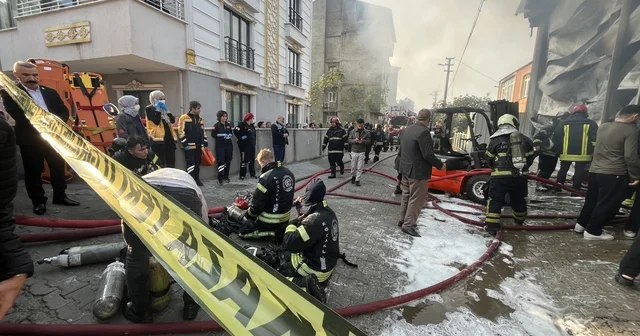 Kocaeli de depo yangını Kocaeli Haberleri