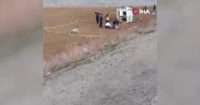 Kahramanmaraş ta işçi minibüsü kaza yaptı! Ölü ve yaralılar var