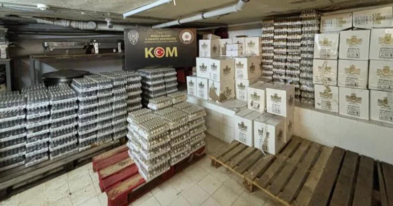 Muğla da 28 bin 896 şişe kaçak içki ele geçirildi