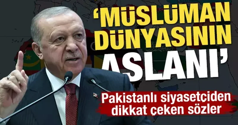 Pakistanlı siyasetçiden dikkat çeken sözler: Erdoğan Müslüman dünyasının aslanı