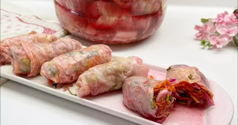 Sarma ve Turşu lezzeti birleşti: Lahana Sarması Turşusu