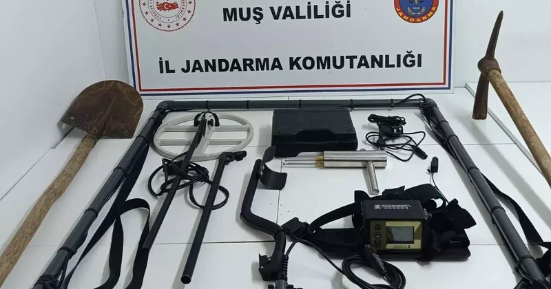 Muş’ta kaçak kazı operasyonu: 4 kişi gözaltına alındı