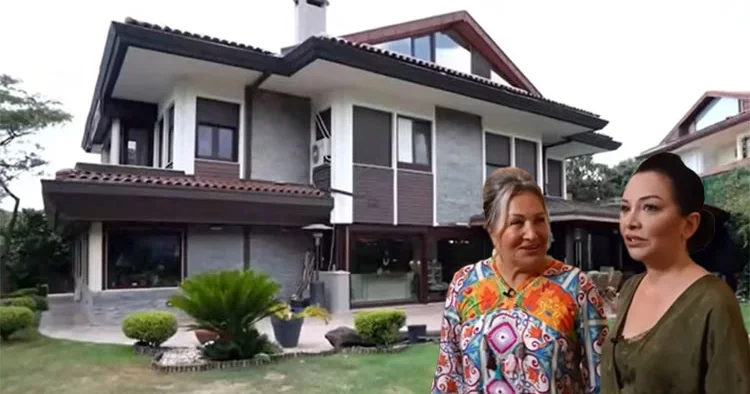 Yeşilin her tonu bu bahçede... İşte Sahrap Soysal ın muhteşem evi!