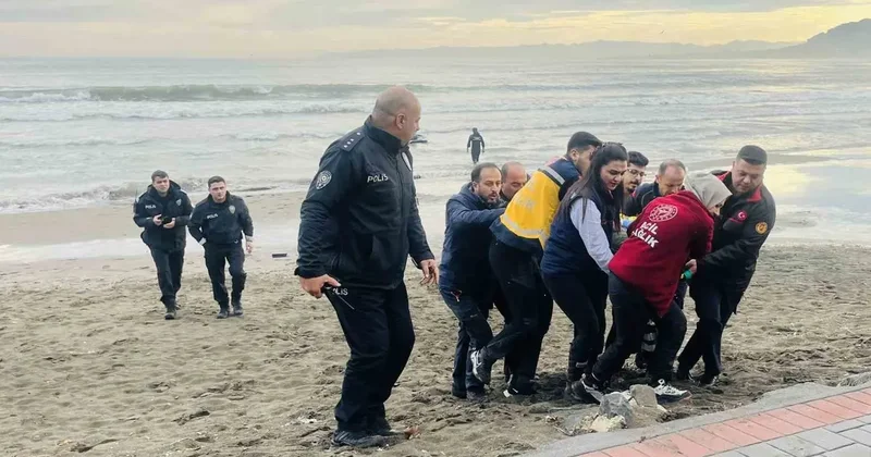 Ordu’da denize atlayan kadını itfaiye kurtardı