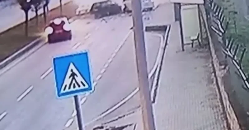 Burdur’daki feci kazanın güvenlik kamerası ortaya çıktı