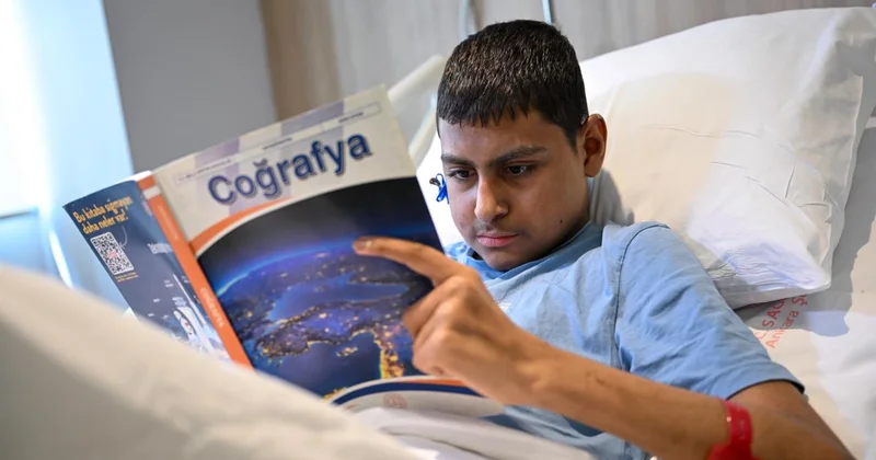 Lösemili öğrenciden hastane odasında LGS zaferi