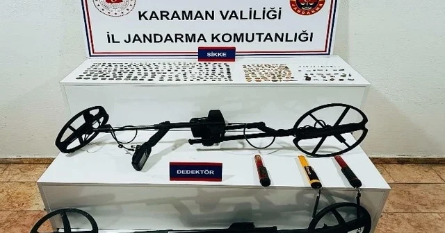 Karaman da 334 adet tarihi sikke ele geçirildi: 4 tutuklama Karaman Haberleri