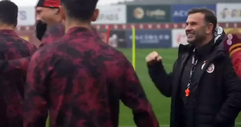 Okan Buruk tan antrenmana damga vuran hareket