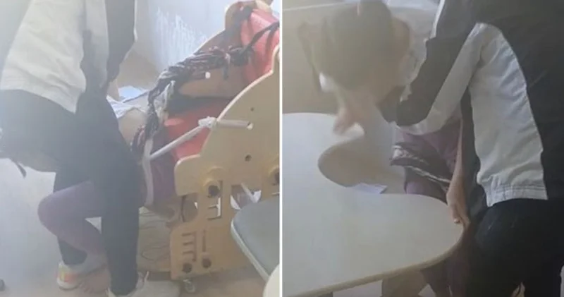 Bursa da Otizmli çocukları derste iple bağladılar SON DAKİKA HABER Son dakika haberleri