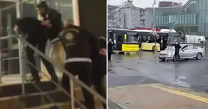 Gündüz vakti peronda silah sıktılar: İki şüpheli gözaltında İstanbul Haberleri