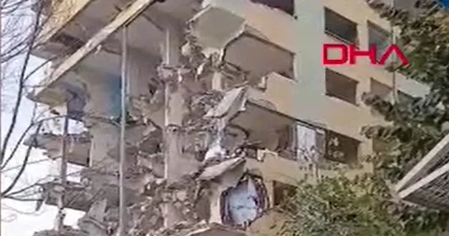 Bağcılar da 8 katlı bina yıkım sırasında çöktü