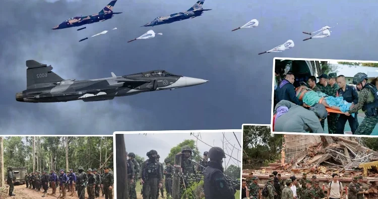 Tayland ve Kamboçya arasında çatışma! Hava bombardımanı başladı: Ağır silahlı birlikler harekete geçti