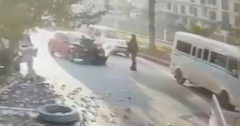 Polise çarpıp videosunu paylaştı: Tutuklanarak cezaevine gönderildi