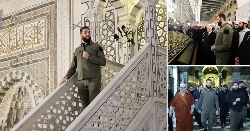 Suriye devrimin yıl dönümünde Ahmed Şara Emevi Camisi nden kardeşlik mesajı verdi Dünya Haberleri