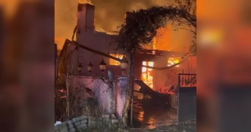 Çankırı da yangın: İki ev küle döndü