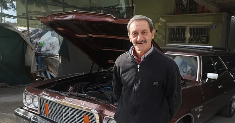 Bu serada klasik otomobil yetişiyor! Bu işi Türkiye de yapacak usta yok...