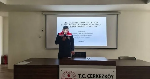 Okul kantinlerine yönelik hijyen eğitimi düzenlendi Tekirdağ Haberleri