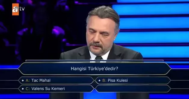 Milyoner e damga vuran Türkiye sorusu! Yarışmacı joker hakkını kullandı, sosyal medyada gündem oldu