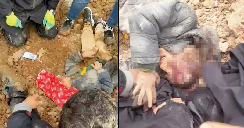 Çocuğu diri diri gömdü... Toprak altından çıkarıldı