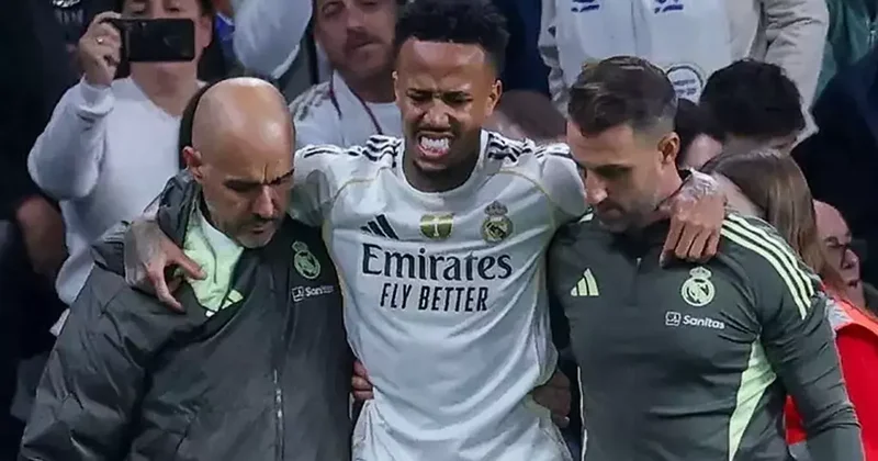 Real Madrid e bir darbe daha: Eder Militao 4 ay sakat... Fanatik Gazetesi Futbol Haberleri Spor