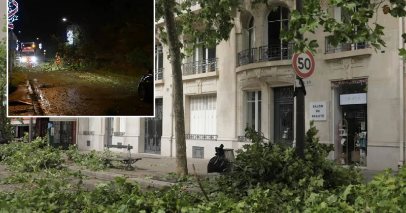 Goretti Fırtınası Fransa’da hayatı durdurdu: 380 bin ev elektriksiz kaldı Dünya Haberleri