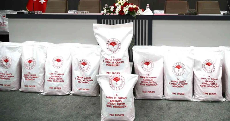 Adana da 2 bin 968 çiftçiye 29 ton dağıtıldı!