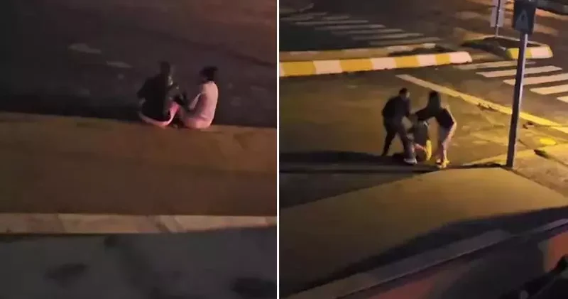 Esenyurt ta 2 kadını sokak ortasında tekme tokat darbeden şüpheli kamerada