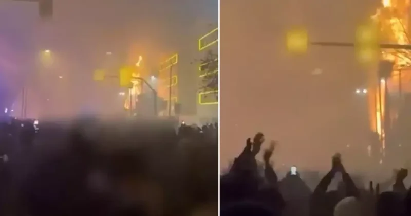 Komşu yanıyor! Bu kez hükümet binasını ateşe verdiler