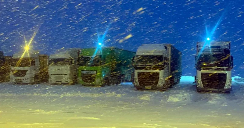 Ardahan da zincirsiz ağır tonajlı araçlar kara yoluna çıkamayacak