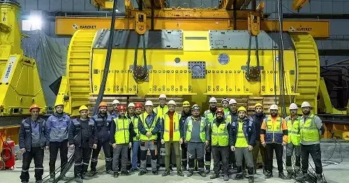 Akkuyu NGS nin 2 nci Güç Ünitesi nde turbojeneratör statoru kuruldu