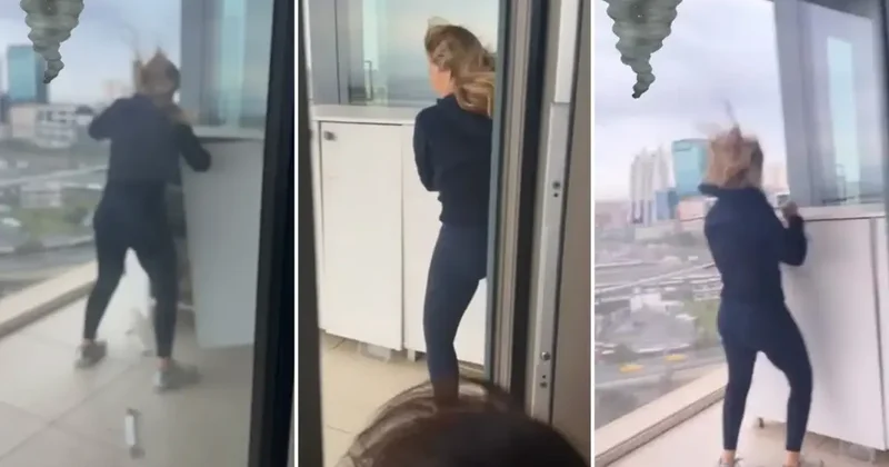 Zeynep Yılmaz korku dolu anlar yaşadı! Fırtınanın orasında böyle kaldı