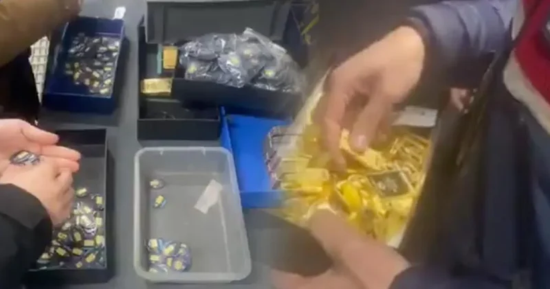 Altın kaçaklığı operasyonunda ele geçirilenler dudak uçuklattı: 7 şüpheli gözaltına alındı