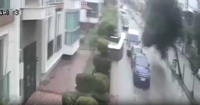 Fırtına ağacı kökünden böyle söktü...