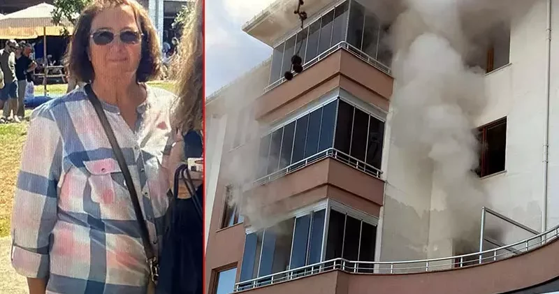 Yangın çıkan evde bıçakla öldürülmüş olarak bulundu