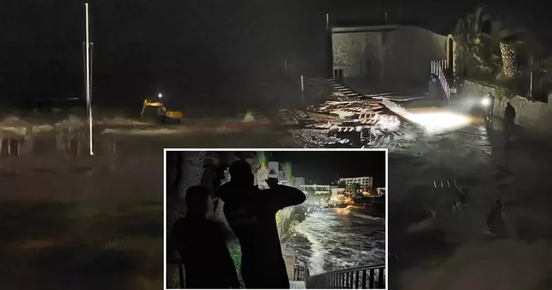 Ölüm göz göre göre gelmiş! Fırtına nedeniyle çalışmak istemeyen işçiler iskeleden denize düştü: 1 ölü, 2 yaralı