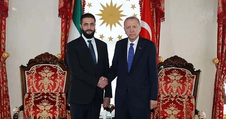 Son dakika haberi... Cumhurbaşkanı Erdoğan ile Suriye lideri Şara görüştü