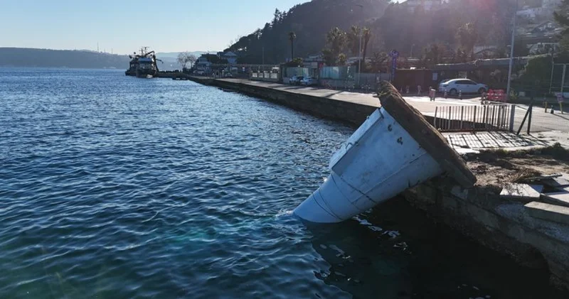 Son dakika: Fırtınanın etkisiyle devrilen deniz feneri havadan görüntülendi Son dakika haberleri