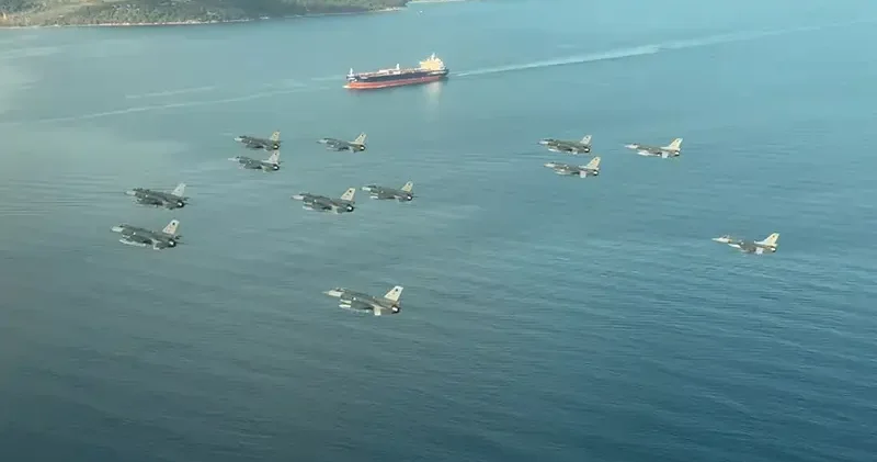 MSB: Çok uçaklı taarruz eğitimi, icra edildi