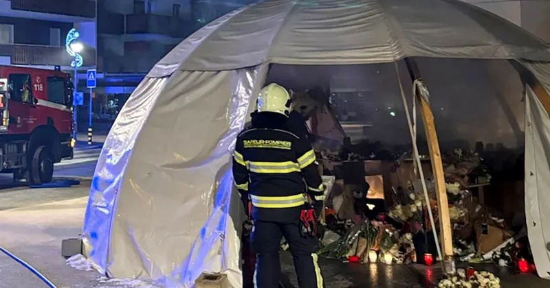 41 kişinin öldüğü yangın faciasının anıtı da yandı Sözcü Gazetesi